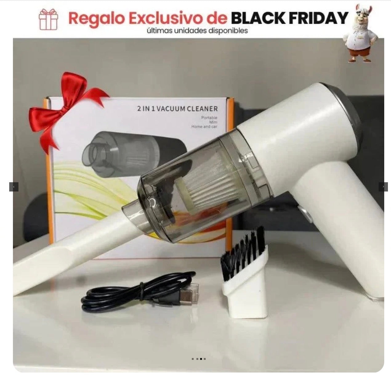 COMBO POWER CLEAN: HIDROLAVADORA + ASPIRADORA PORTÁTIL (DOBLE BATERÍA + MALETÍN