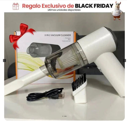 COMBO POWER CLEAN: HIDROLAVADORA + ASPIRADORA PORTÁTIL (DOBLE BATERÍA + MALETÍN
